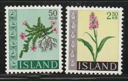 Delcampe - ISLANDE - N°370/1 ** (1968) Fleurs - Ungebraucht
