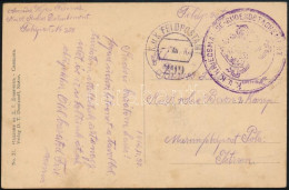Delcampe - 1916 Tábori Posta Képeslap / Field Postcard "K.u.K. FELDPOSTAMT / 299" , "K.u.K. KRIEGSMARINE-RUDERDETACHEMENT" - Other & Unclassified