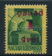 Delcampe - ** 1945 Kisegítő IV. 1P/1P Fordított Felülnyomattal, Leitold Vizsgálójellel / Mi 800 With Inverted Overprint, Sign: Leit - Other & Unclassified