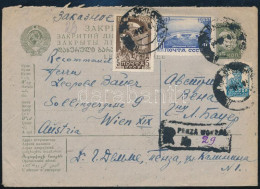 Delcampe - ~1937 Ajánlott Díjkiegészített Díjjegyes Boríték / Registered PS-cover With Additional Franking - Other & Unclassified