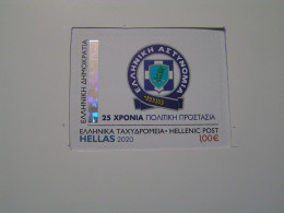 Delcampe - GREECE 2020  25 Years Of Civil Protection POLICE  Self-Adhesive MNH.. - Ungebraucht