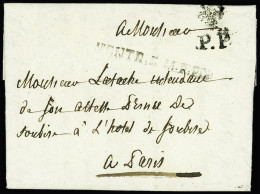 Delcampe - Lettre MP "MONTR. S. M.P.P." (Lenain N°6), MONTREUIL + Port Payé PP, 1789, Ind 26+, TB - Sonstige & Ohne Zuordnung