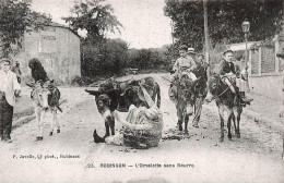 Delcampe - [-15%] FRANCE - Robinson - Lomelette Sans Beurre - P Javelle Phot Robinson - Animé - âne - Carte Postale Ancienne - Le Plessis Robinson