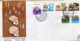 Delcampe - X9772 Indonesia, Fdc 1989 Palentology Indonesia,Homo Erectus, Prehistory And Archeological - Prehistory