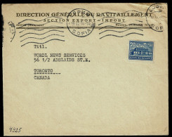 Delcampe - Ref 1745 - 1948 Cover Sofia Bulgaria 4l Rate To Toronto Canada - Roller Machine Postmark - Brieven En Documenten