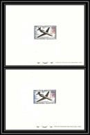 Delcampe - France / Cfa Reunion Poste Aérienne Pa N°56 / 59 Caravelle Les 2 Valeurs Pa N°36/40 épreuve De Luxe Deluxe Proof - Airmail