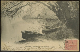Delcampe - Vidauban - Plage De La Rivière D'argent - ** Magnifique Cpa ANIMÉE De 1904. ** Format 9x14 Cm - Vidauban