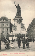 Delcampe - [-5%] FRANCE - Paris - Statue De République - Bâtiments - Place - Charrette - Uniformes - Animé - Carte Postale Ancienne - Autres Monuments, édifices
