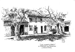 Delcampe - 84 Pernes-les-Fontaines Les Garrigues Maison Les MARTILLIERES Carte Vierge (Scan R/V) N° 6 \MS9080 - Pernes Les Fontaines