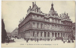 Delcampe - Lyon - La Bourse Et La Rue De La République - Lyon 2