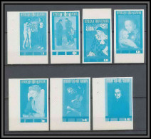 Delcampe - Guinée équatoriale Guinea 300 N°321/327 BLEU Picasso Essai Proof Non Dentelé Imperf Orate Tableau Painting MNH ** - Picasso
