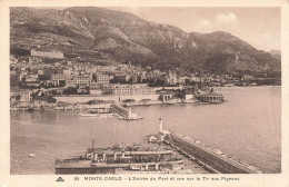 Delcampe - [-15%] MONACO - Monte Carlo - Lentrée Du Port Et Vue Sur Le Tir Aux Pigeons - Carte Postale Ancienne - Monte-Carlo