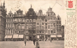 Delcampe - [-15%] BELGIQUE - Bruxelles - La GrandPlace - Côté Nord Est - Vue Générale - Animé - Carte Postale Ancienne - Sonstige & Ohne Zuordnung