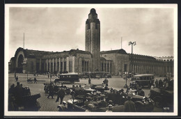 Delcampe - AK Helsingfors, Bahnhofsplatz Vor Dem Bahnhof - Finnland
