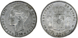 Delcampe - 1900 *19-00  SMV  1 Peseta 3rd Portrait - Altri & Non Classificati