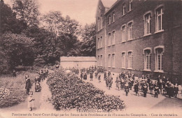 Delcampe - Frameries - Pensionnat Du Sacré Coeur -  La Cour De Recreation - Frameries