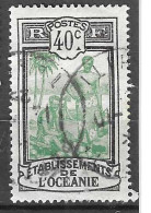 Delcampe - OCEANIA - 1913 - TAHITIANI - 40C - USATO (YVERT 31- MICHEL 34) - Gebraucht