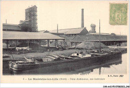 Delcampe - CAR-AAIP5-59-0399 - LA MADELEINE LEZ LILLE - Usine Kuhlmann, Vue Interieure - Peniche - La Madeleine