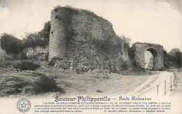 Delcampe - [-10%] BELGIQUE - Sautour Philippeville - Porte Romaine - Carte Postale Ancienne - Philippeville
