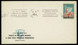 Delcampe - Ref 1746 - 1968 Argentina Antarctica Cover - Transpolar Cancel - Sonstige & Ohne Zuordnung