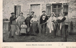Delcampe - [-10%] NOCES - Jeunes Mariés Landais En 1850 - Carte Postale Ancienne - Hochzeiten
