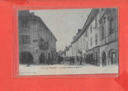 Delcampe - 73 LES ECHELLES Cpa Animée Arcades Et Mairie        2608 Perrin - Les Echelles