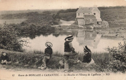 Delcampe - [-15%] FRANCE - Route De Morlaix à Carantec - Le Moulin Et LEtang De Lystreux - N D - Animé - Carte Postale Ancienn - Carantec