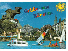 Delcampe - 1844p: AK Aus 1993, 9210 Pörtschach Am Wörthersee, Abb. Klagenfurt Lindwurm - Pörtschach