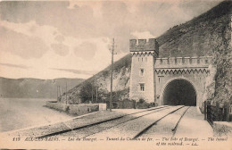 Delcampe - [-10%] FRANCE - Aix Les Bains - Lac Du Bourget - Tunnel - Chemin De Fer - Tour - Digue - Animé - Carte Postale Ancienne - Aix Les Bains