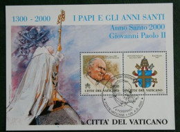 Delcampe - Les Papes Pausen Päpste Popes 2000 Mi 1336 Block 21 Yv 22 POSTFRIS MNH ** VATICANO VATICAN VATICAAN - Blocks & Sheetlets & Panes
