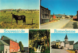 Delcampe - [-10%] BELGIQUE - Romedenne - Souvenir - Multivues - Bâtiment - Eglise - Rue - Cascade - Ed Maison Burniaux - Carte Post - Philippeville