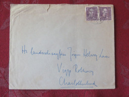 Delcampe - Denmark 1945 Cover To Charlottenlund - King Christian X (1 Stamp Broken) - Briefe U. Dokumente