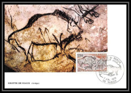 Delcampe - 3596/ Carte Maximum Card France N°2043 Grotte De Niaux Préhistoire Edition Farcigny Fdc 1979 - Prehistory