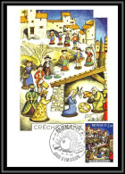 Delcampe - 49080 N°1400 Noel Crêche Provencale Santons Provence 1983 Monaco Carte Maximum Card édition CEF - Maximum Cards