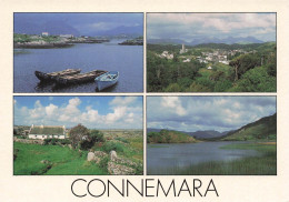 Delcampe - [-5%] IRLANDE - Galway - Connemara - Multi Vues - Lac - Barques - Village - église - Flèche - Lande - Colline - Carte Po - Galway