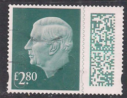 Delcampe - GB 2024 KC 3rd £2.80 Slate Blue Barcode Machin Used  SG V5027 ( K950 ) - Gebraucht