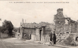 Delcampe - Jonchery Sur Vesle Avenue De La Gare Après La Retraite Des Allemands - Jonchery-sur-Vesle