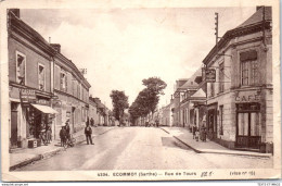 Delcampe - 72 ECOMMOY - La Rue De Tours. - Ecommoy