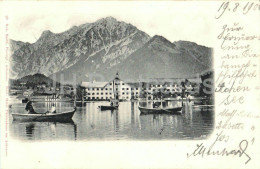 Delcampe - Pertisau - Hotel Furstenhaus Am Achensee - Boat - 5161 - Old Postcard - 1900 - Austria - Used - Pertisau