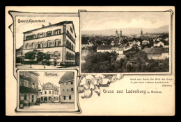 Delcampe - ALLEMAGNE - LADENBURG - GROSS REALSCHULE - RATHAUS - Ladenburg