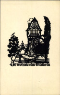 Delcampe - Artiste CPA Schwindt, Wassermühle, Es Wohnte Eine ... - Watermolens