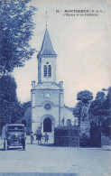 Delcampe - MONTGERON . L'Eglise Et La Fontaine . CPA Animée - Montgeron