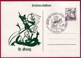 Delcampe - Österreich Sonderstempel: Pfadfinder-Postkarte Wien 27. 7. 1975 Abflug Der Öst. Pfadfinder Zum Nordjamb 75 (Nr.101.772) - Covers & Documents