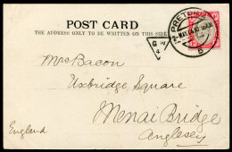 Delcampe - Great Britain Missent / Missort Triangle Marking, GW 4 Triangle, Transvaal To UK - Brieven En Documenten