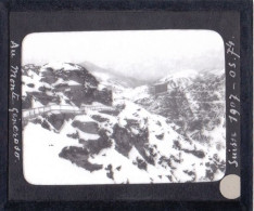 Delcampe - Suisse - Monte Generoso - 1907 -  Plaque De Verre Positive - Swiss - Switzerland - Glass Slides