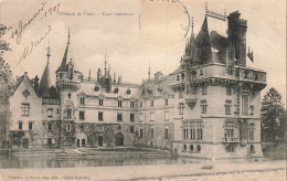 Delcampe - FRANCE - Vigny - Château - Cour Intérieure - Façade - Tours - Etang - Rue - Carte Postale Ancienne - Vigny