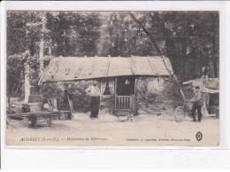 Delcampe - ACHERES: Habitation De Bûcherons, Cachet - Très Bon état - Acheres