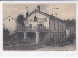 Delcampe - ARCHES: Hôtel Et Café à La Fruite, Restaurant Renommée - Très Bon état - Arches