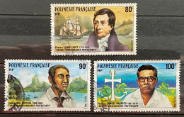 Delcampe - Lot De 3 Timbres Oblitérés Polynésie Française 1988 Y&t N° 318 / 319 / 320 - Used Stamps