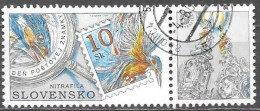 Delcampe - Slovakia Slovensko Slowakei Slovaquie 2002 Stamp Day Nitrafila Nitra Mi.no. 443 With Vignette Postally Used Gestempelt - Gebraucht